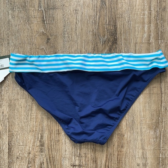 Ralph Lauren Striped Swimsuit Bottom Blue 14 - Picture 2 of 3